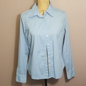 Tommy Hilfiger Button Down Top Blue 8 S/M